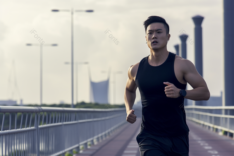 男孩在户外跑步运动锻炼,高清,摄影图,摄影图片,图片大全,摄影图免费下载